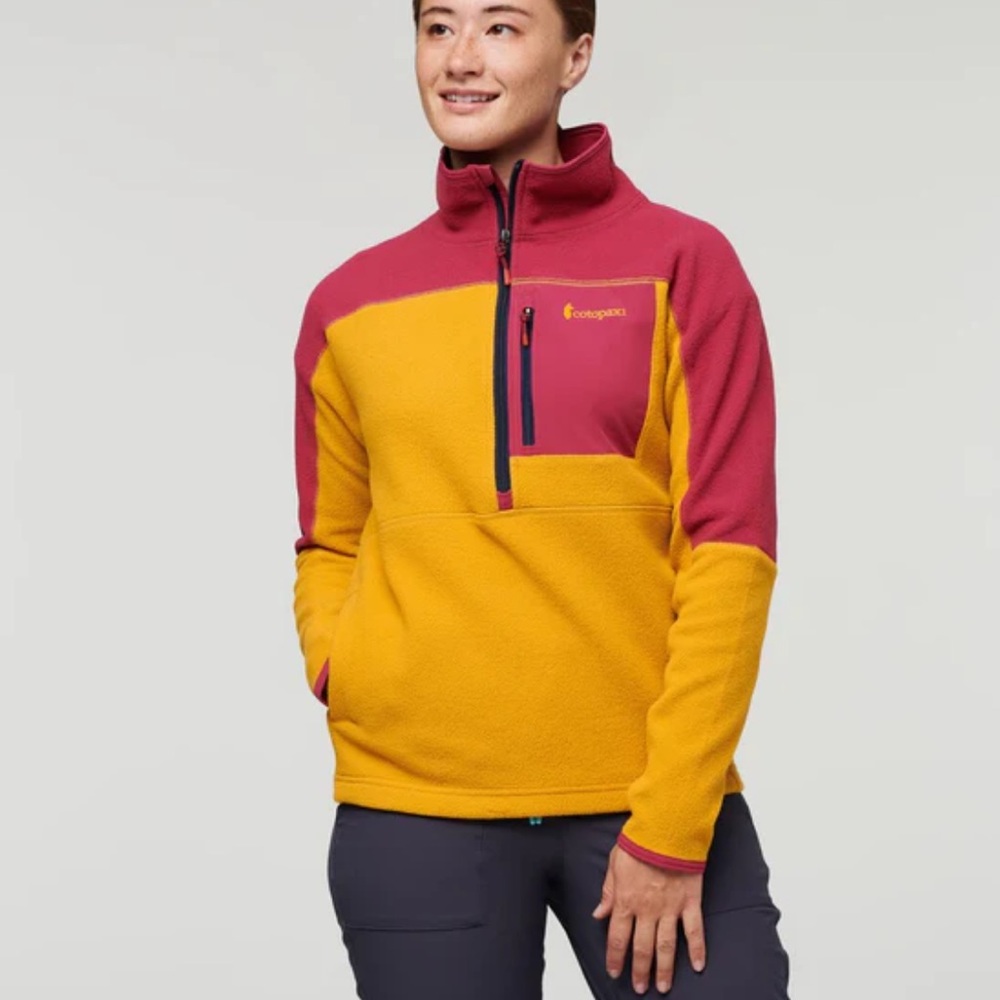 COTOPAXI Women’s Abrazo Half‎ Zip Polar Fleece Jacket Colorblock Size Small